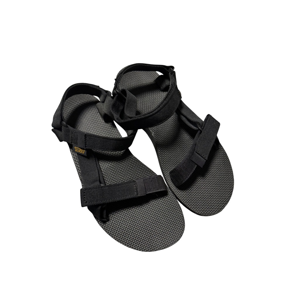 NWOT Teva Size 9 Black Strappy Original Universal Sandal Women Hook & Loop